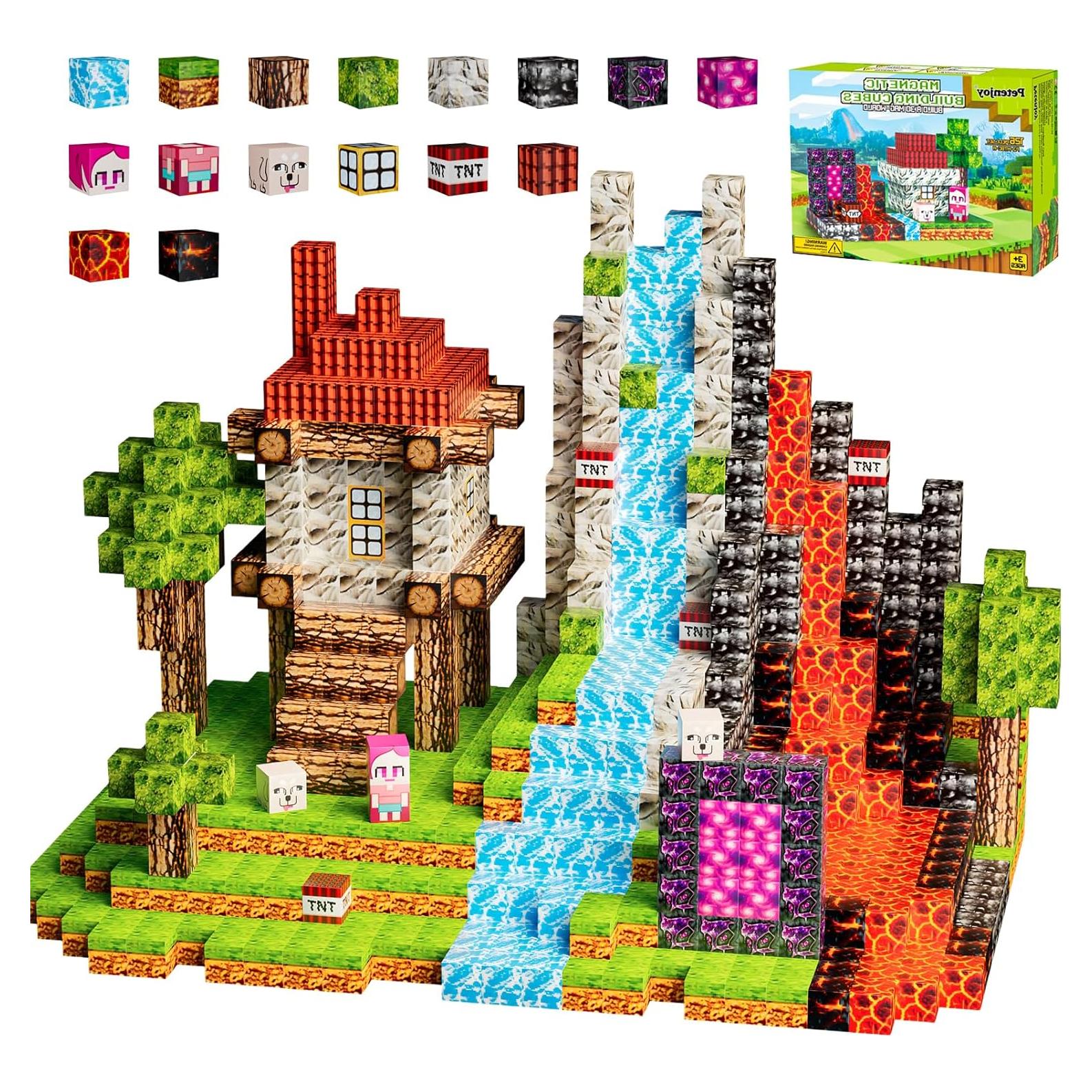 Bloques Magnéticos Petenjoy Set de 126 Pcs Juguete Educativo