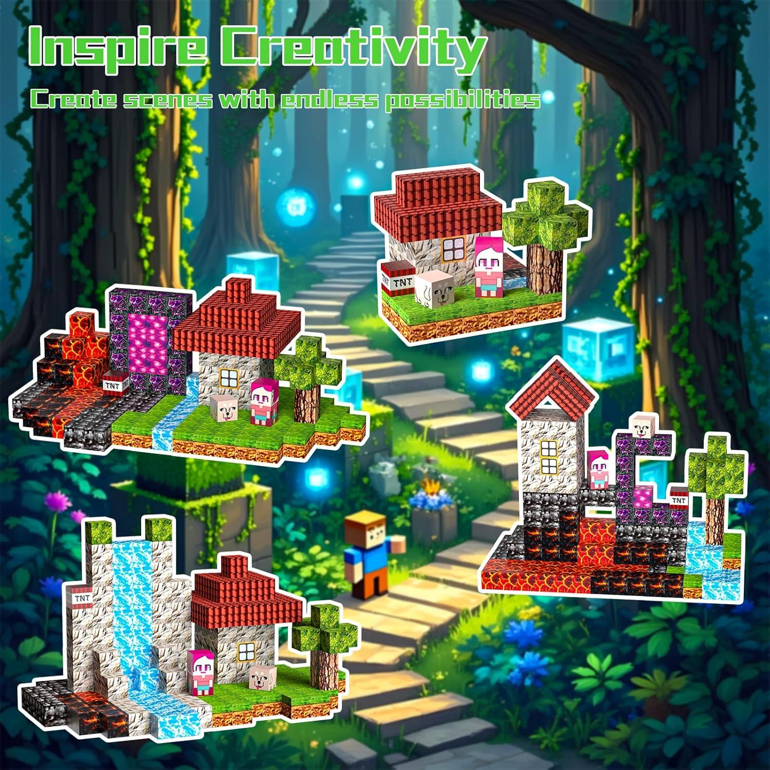 Bloques Magnéticos Petenjoy Set de 126 Pcs Juguete Educativo