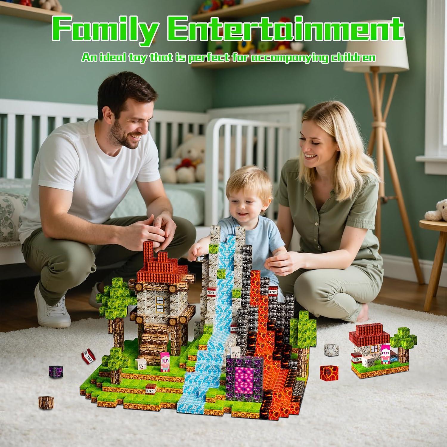 Bloques Magnéticos Petenjoy Set de 126 Pcs Juguete Educativo