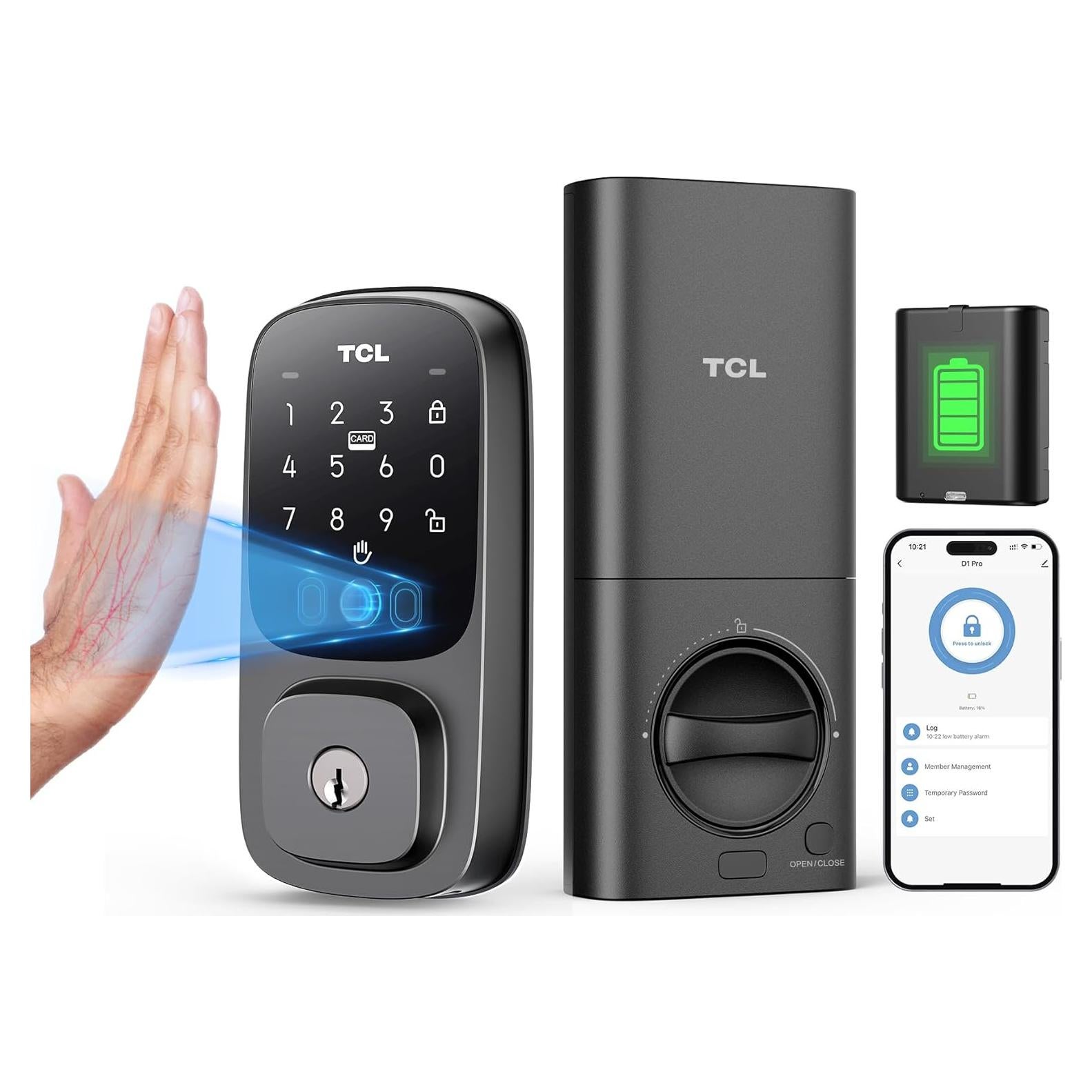 Cerradura Inteligente TCL D1 Pro Reconocimiento de Vena Palma