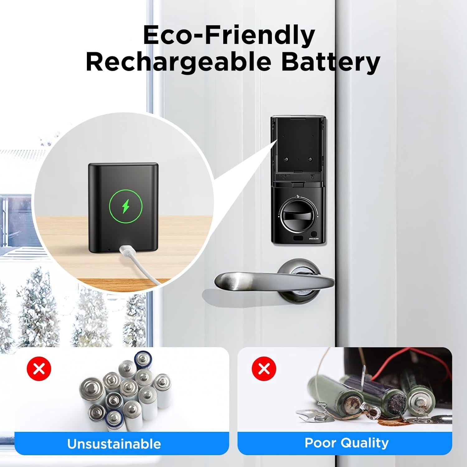 Cerradura Inteligente TCL D1 Pro Reconocimiento de Vena Palma