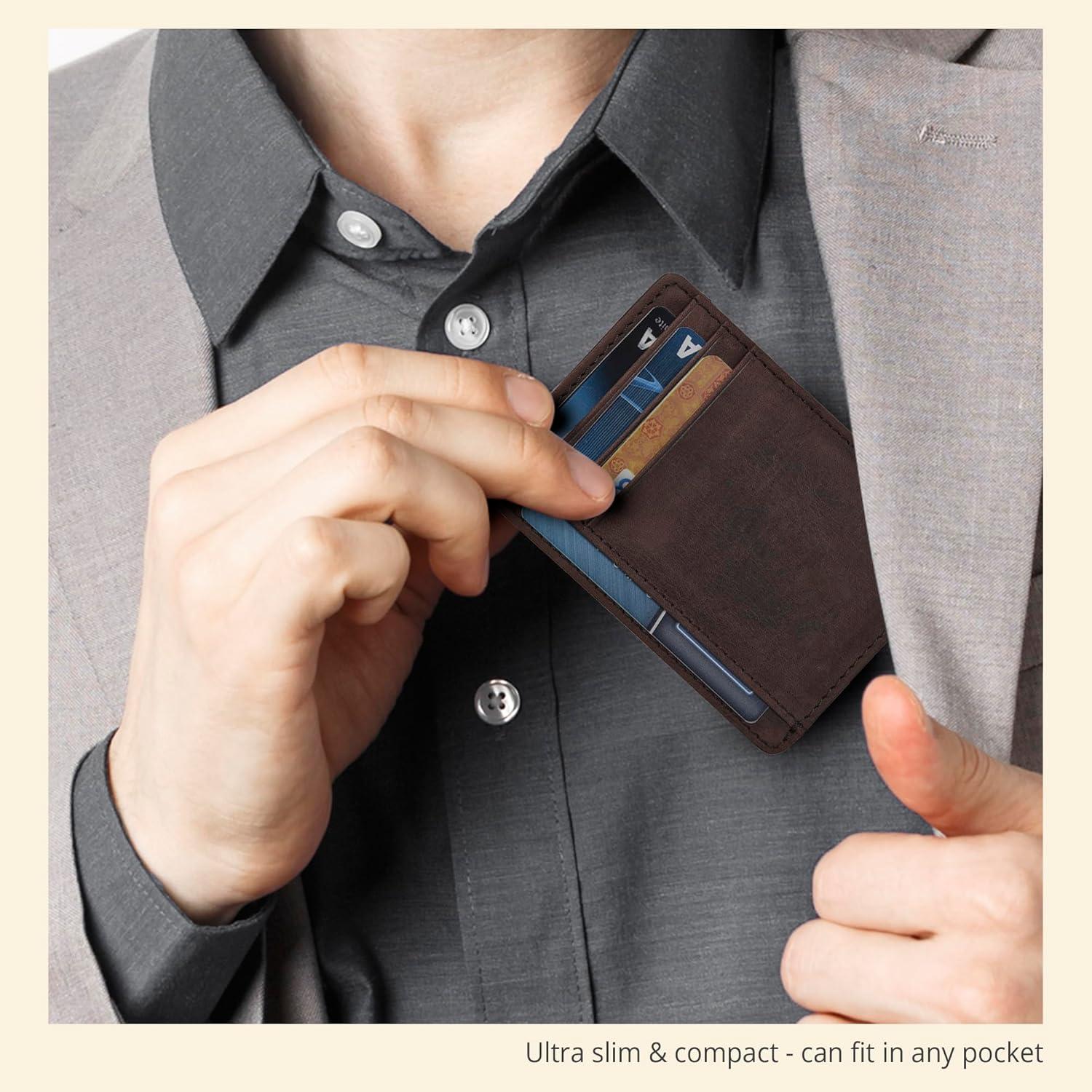 Cartera Minimalista Slim de Cuero Clifton Heritage RFID