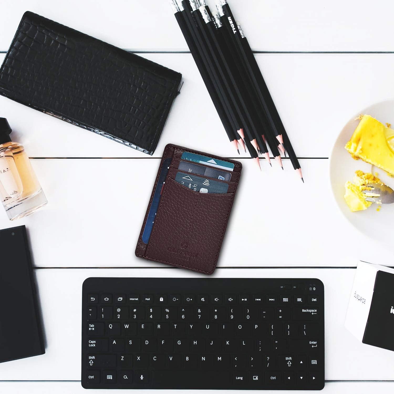 Cartera Minimalista Slim de Cuero Clifton Heritage RFID