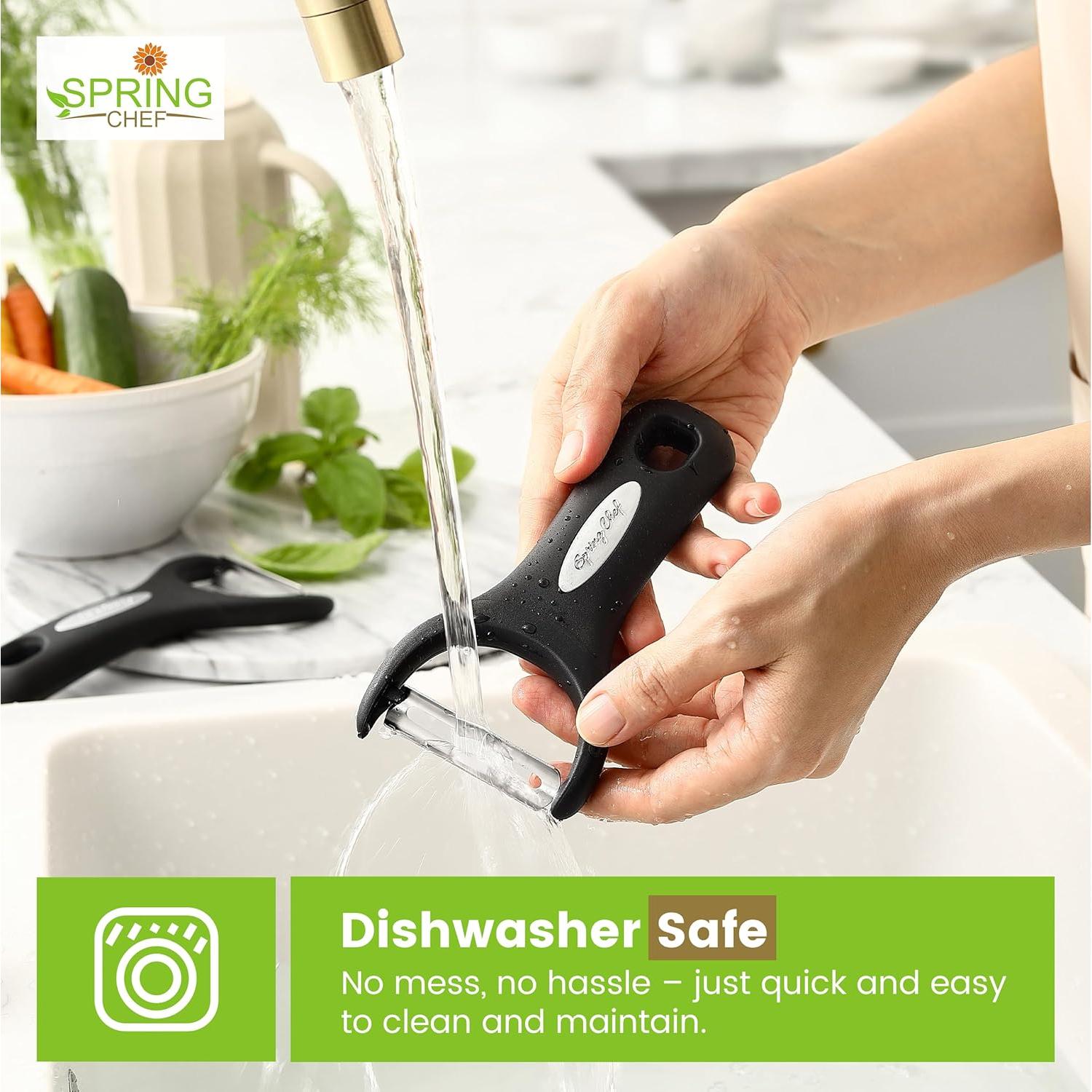 Set de Peladores de Acero Inoxidable Spring Chef 3 Piezas