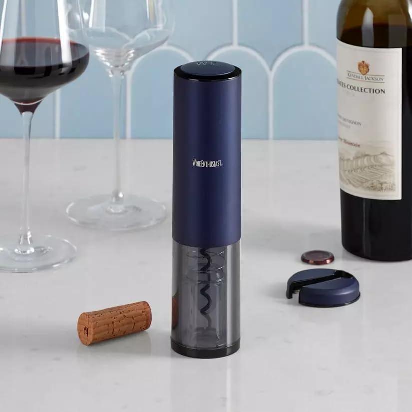 Abridor de Vino Automático Eléctrico Wine Enthusiast Azul 0.54 kg