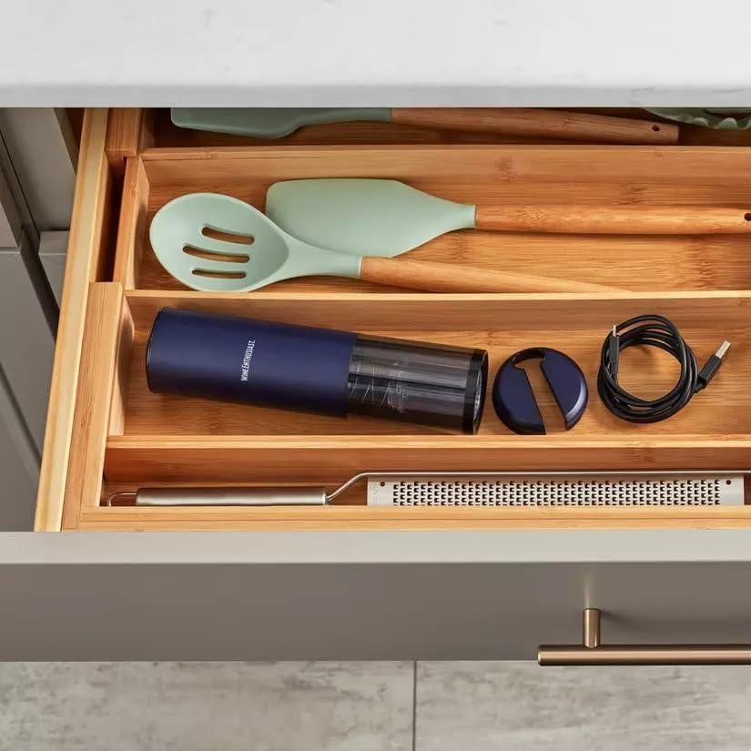 Abridor de Vino Automático Eléctrico Wine Enthusiast Azul 0.54 kg