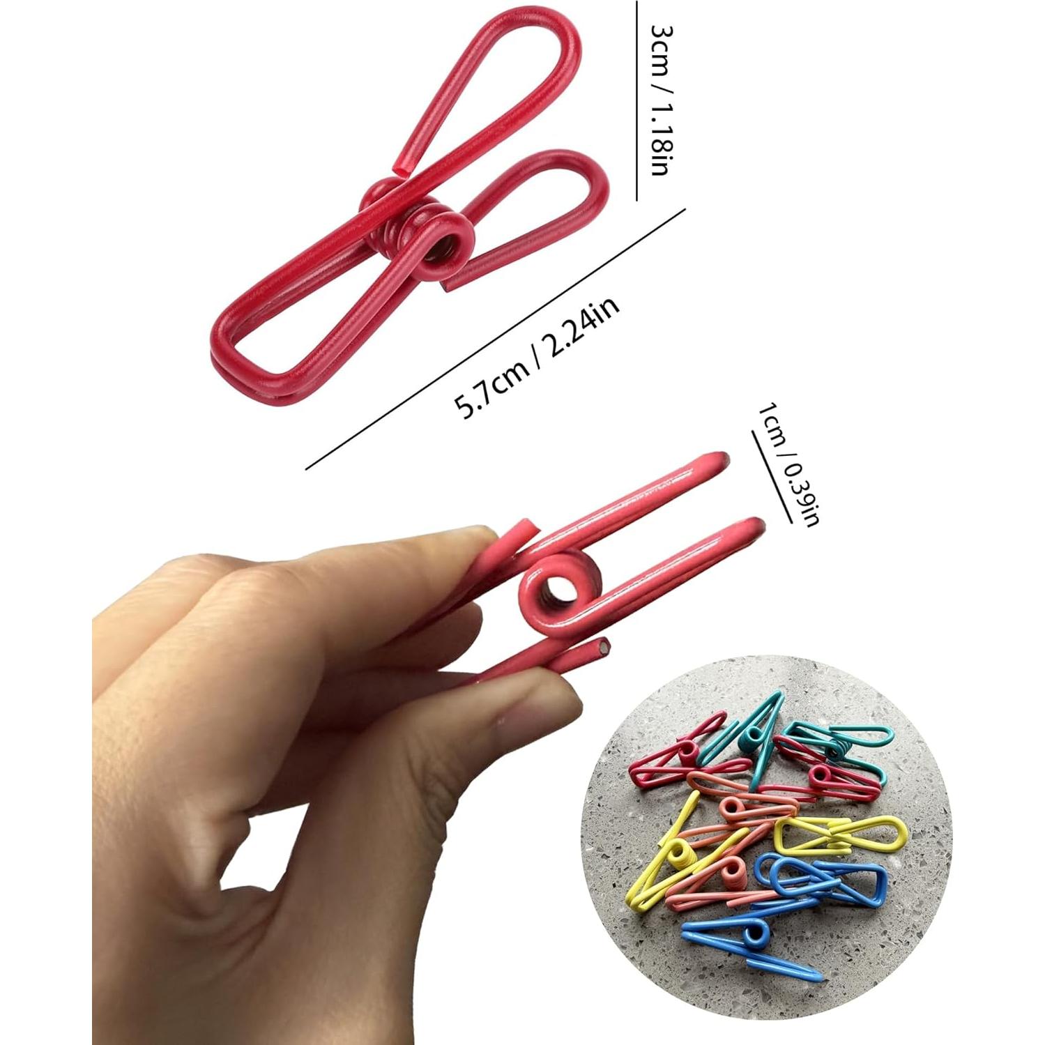 Clips de Metal Multipropósito CUARUSUIKA - Paquete de 10