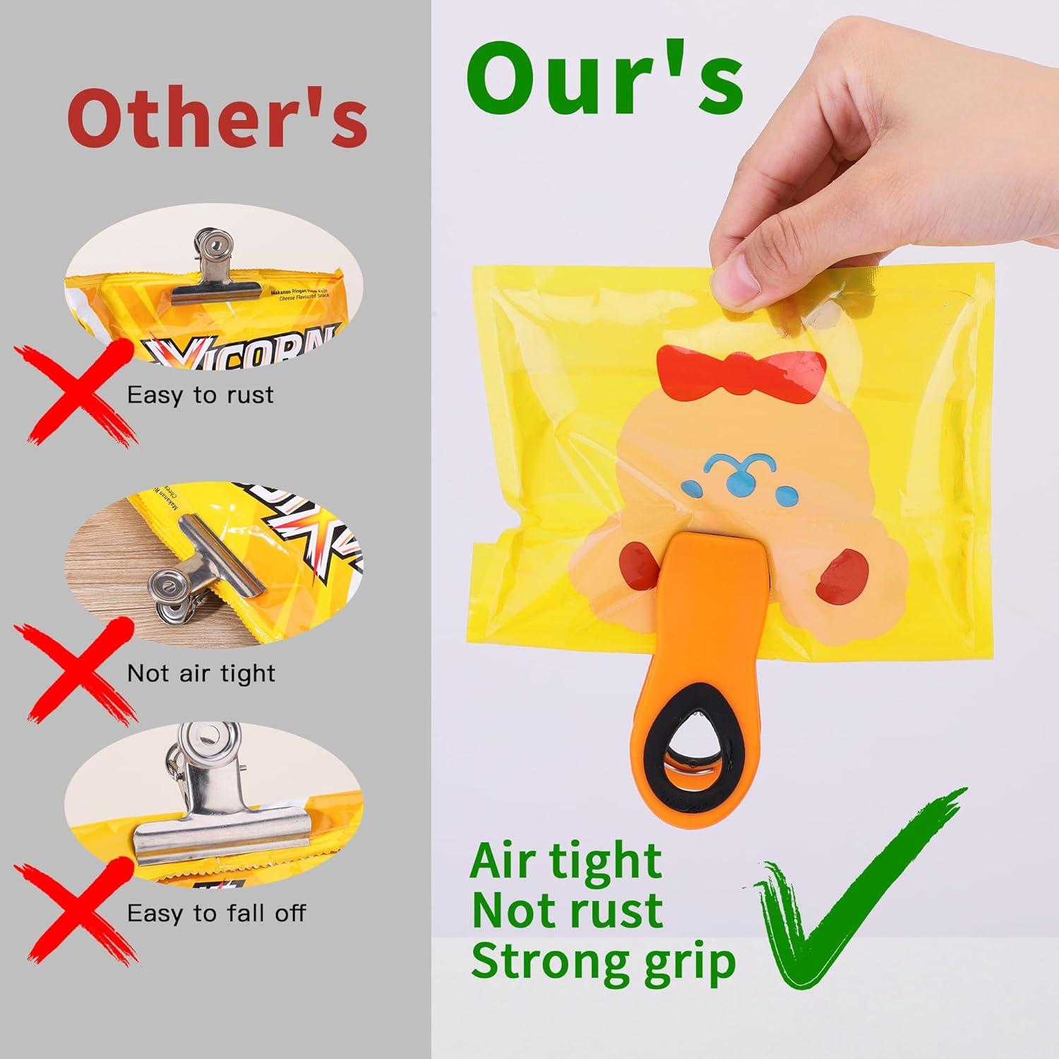 Juego de Clips de Cocina Yvey, 10 Clips Reutilizables para Alimentos