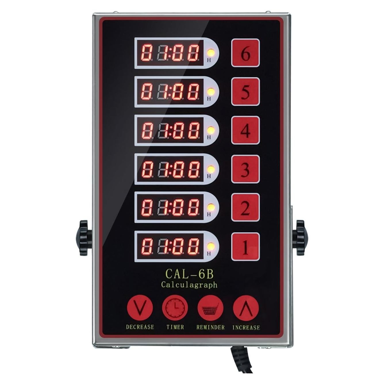 Temporizador Digital de Cocina YOOYIST 6 Canales Acero Inoxidable