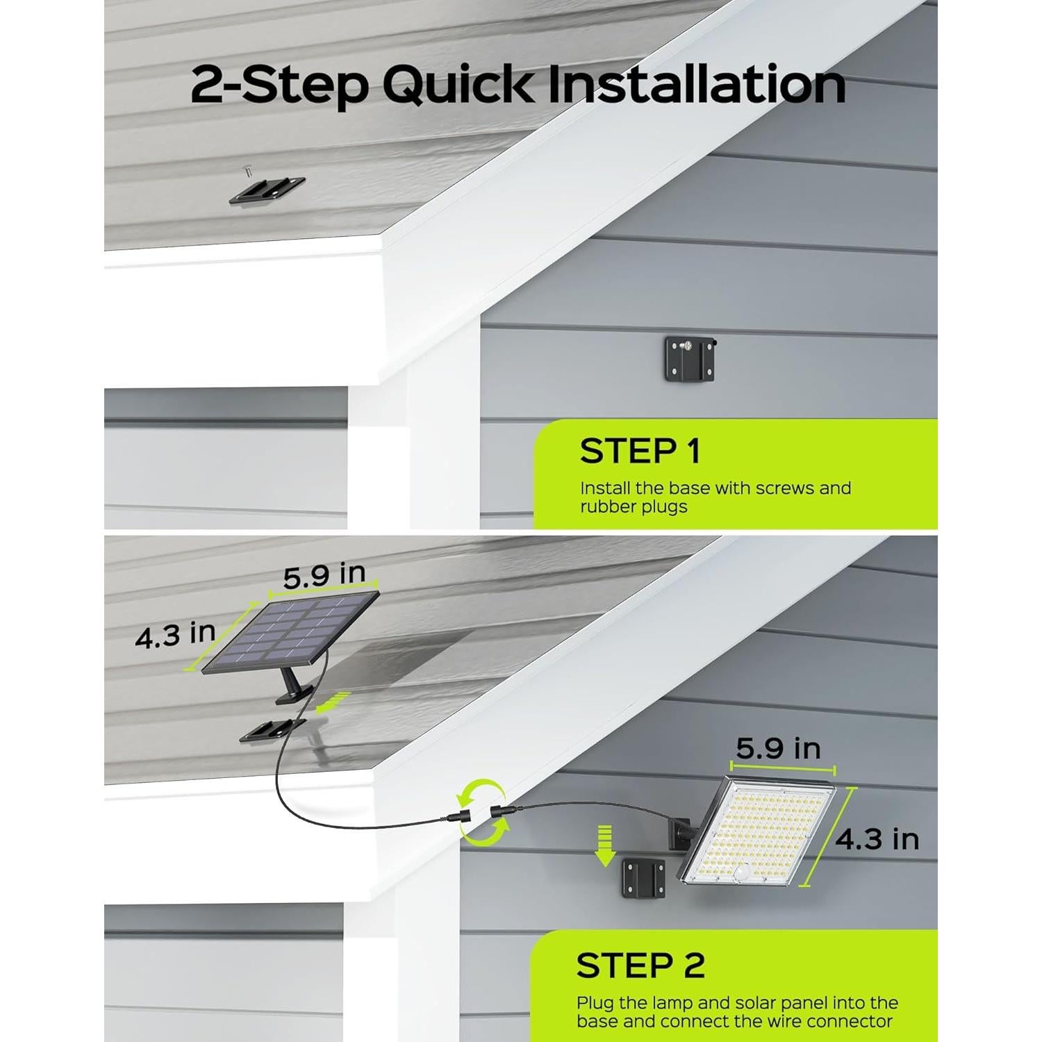 Luces Solares Exteriores JACKYLED 113 LEDs con Sensor Movimiento