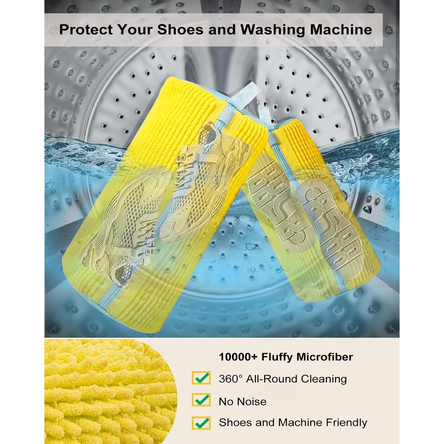 Bolsa de Lavado de Zapatos Tubasion Amarillo Reutilizable 38.1 cm