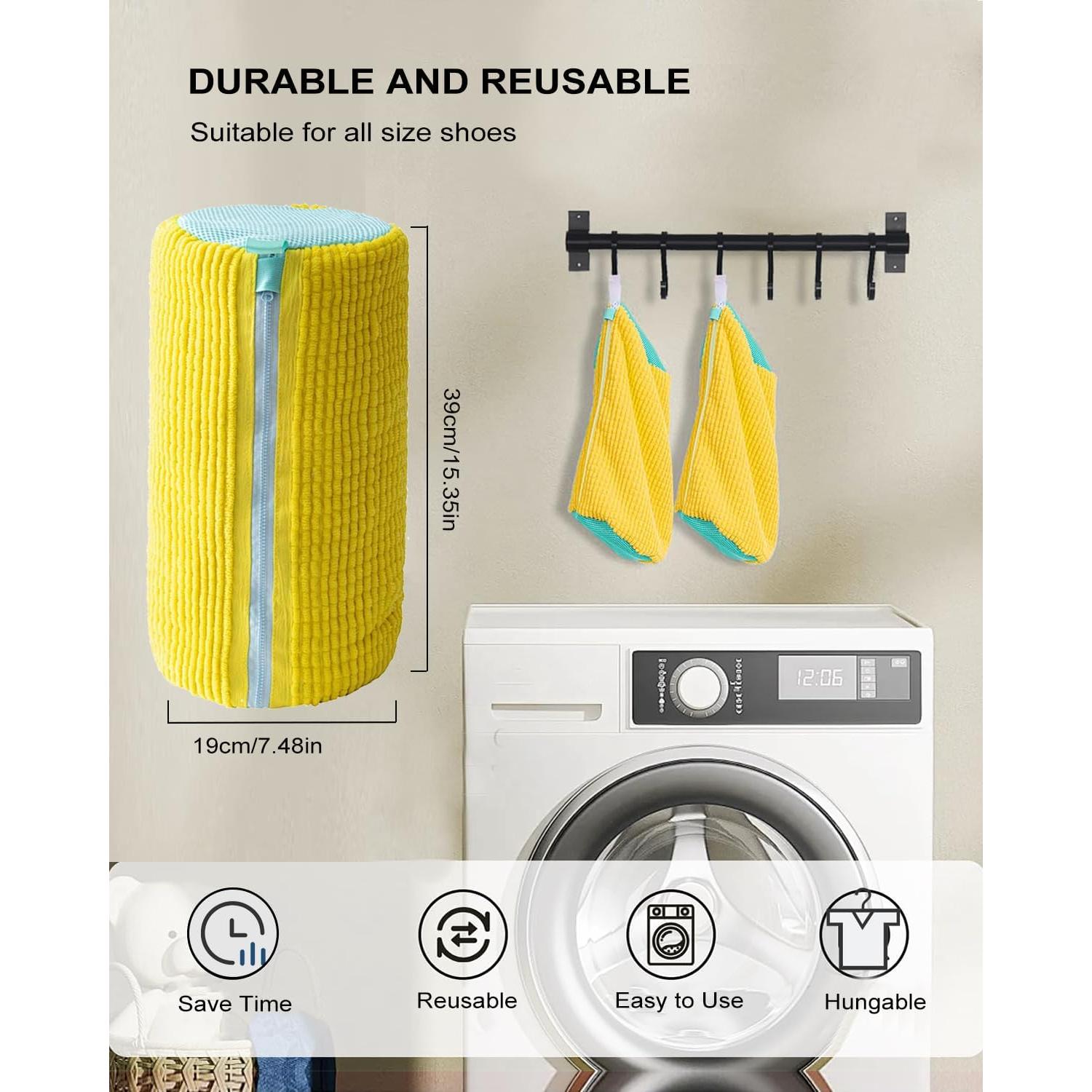 Bolsa de Lavado de Zapatos Tubasion Amarillo Reutilizable 38.1 cm