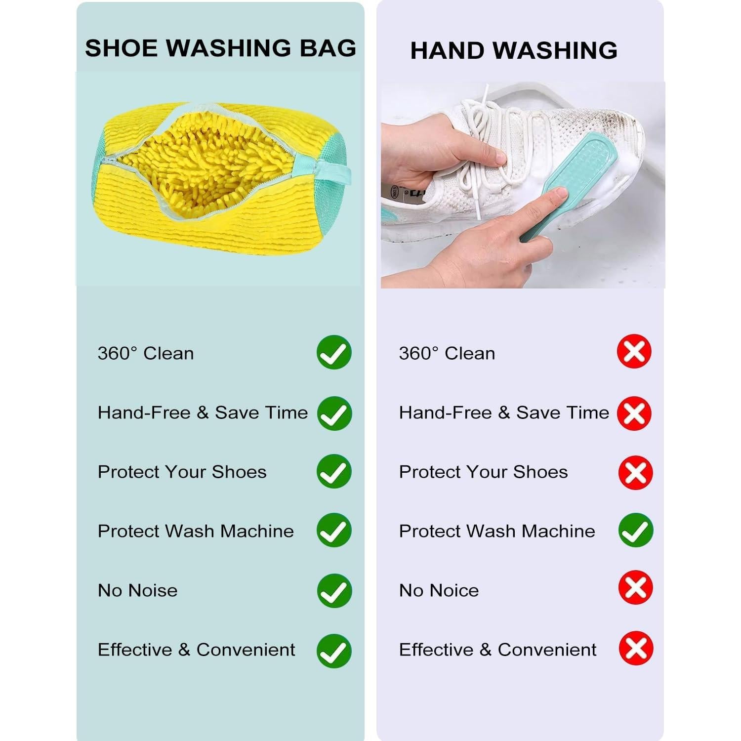 Bolsa de Lavado de Zapatos Tubasion Amarillo Reutilizable 38.1 cm