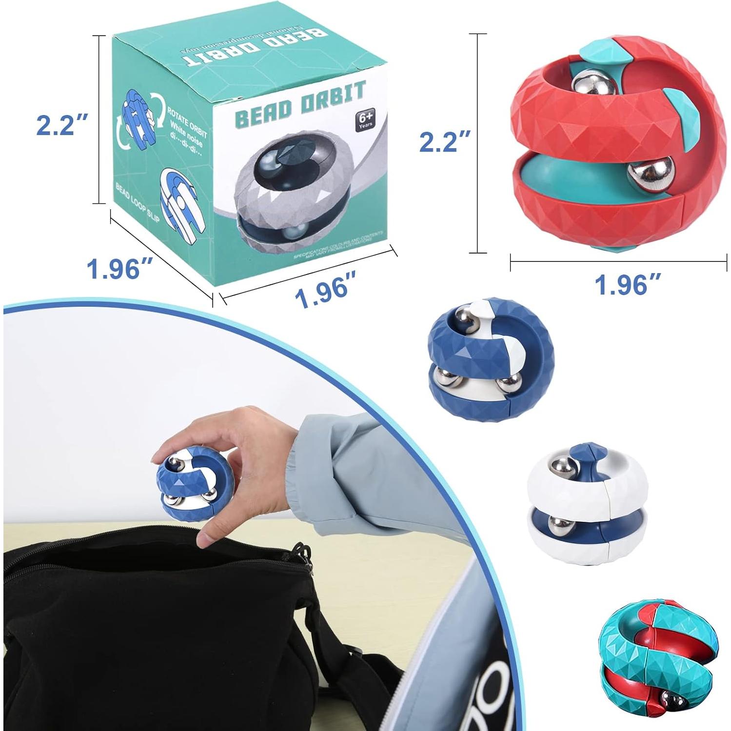 Paquete de 4 Juguetes Antiestrés Orbit Ball ONCOFAN