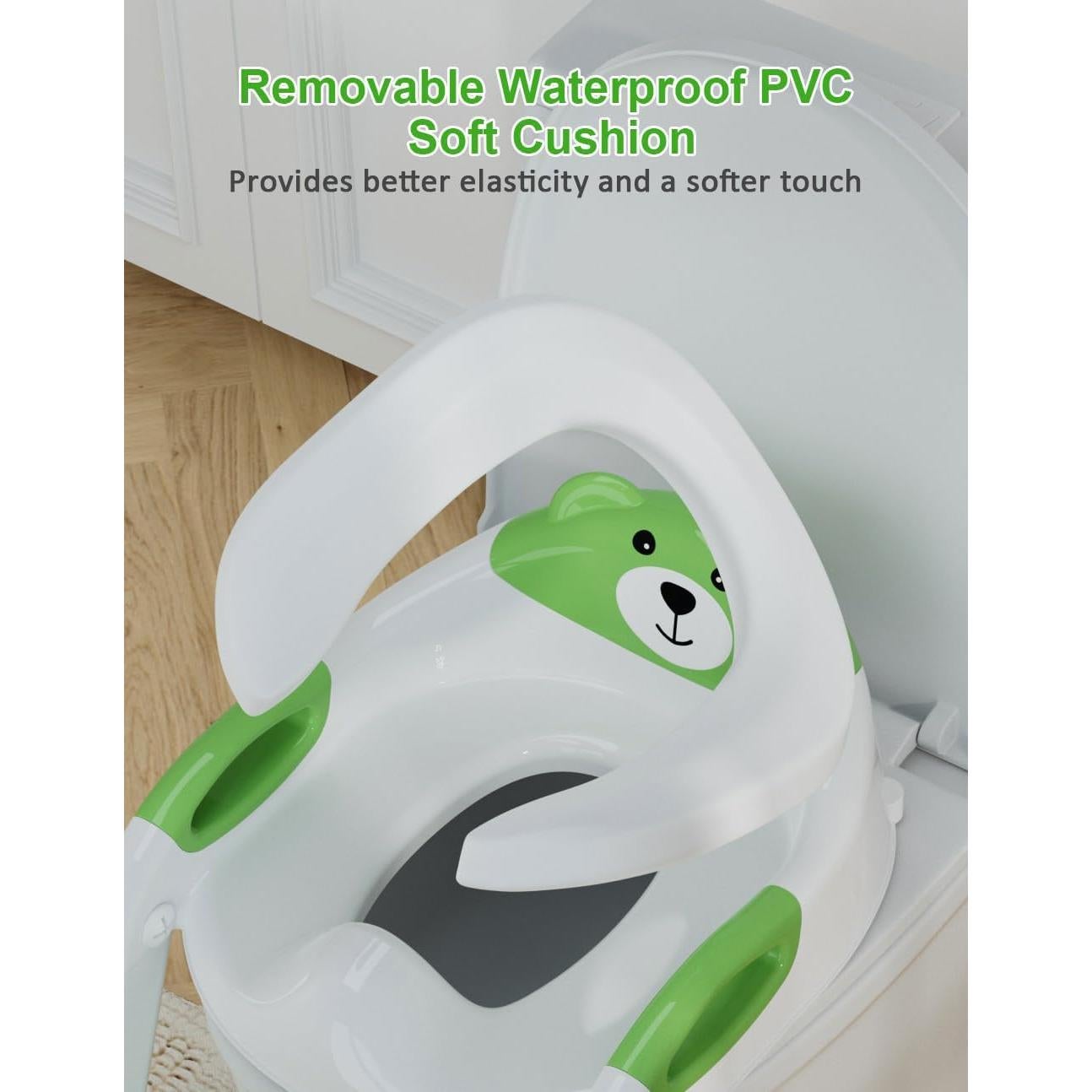 Asiento de Entrenamiento para Baño Koyosnier Verde 2 en 1