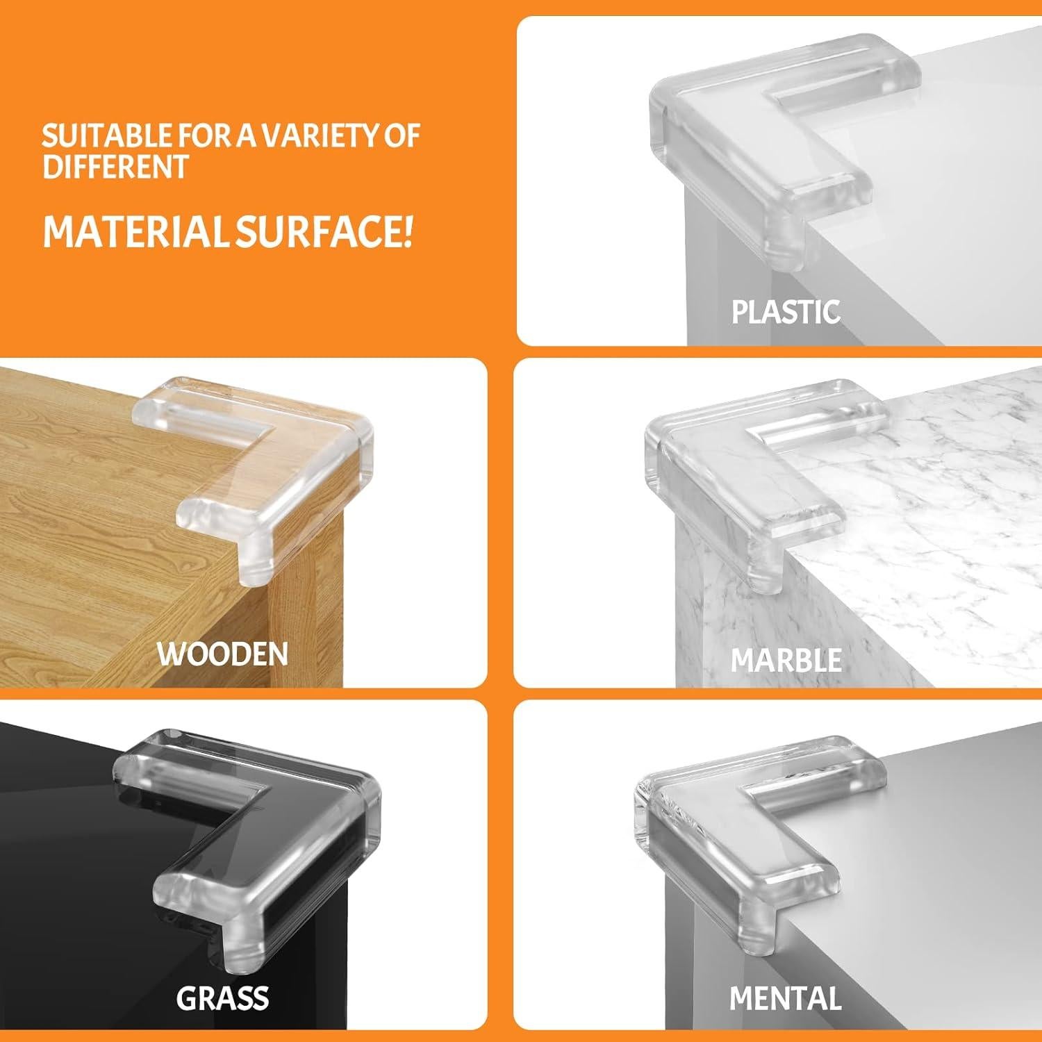 10 Protectores de Esquinas para Bebés Fhlbestyu Transparentes