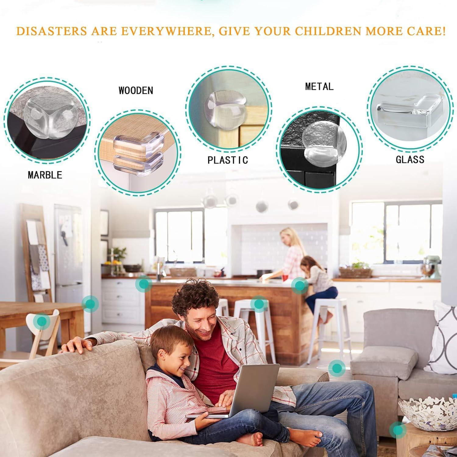 10 Protectores de Esquinas para Bebés Fhlbestyu Transparentes