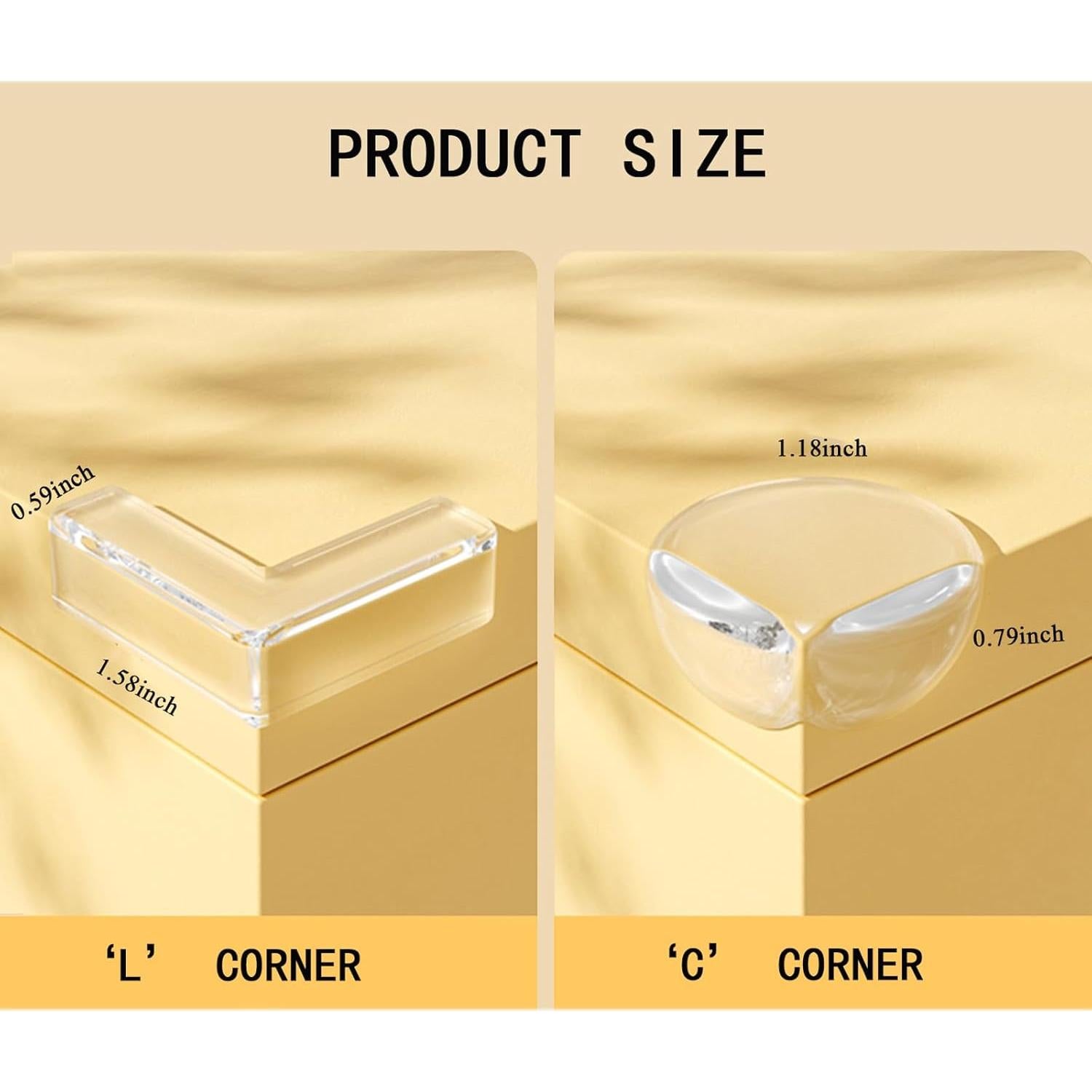 10 Protectores de Esquinas para Bebés Fhlbestyu Transparentes