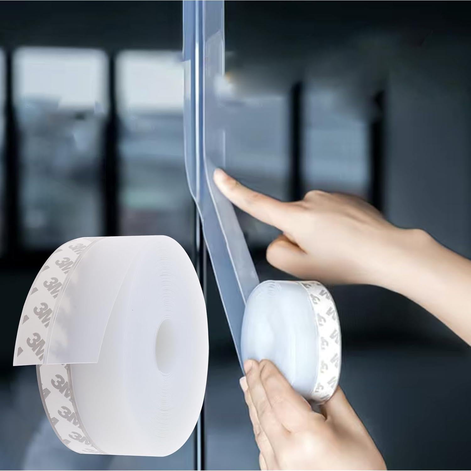 Sellador de Puerta ZERITO 9.75m Silicona Adhesivo 45mm