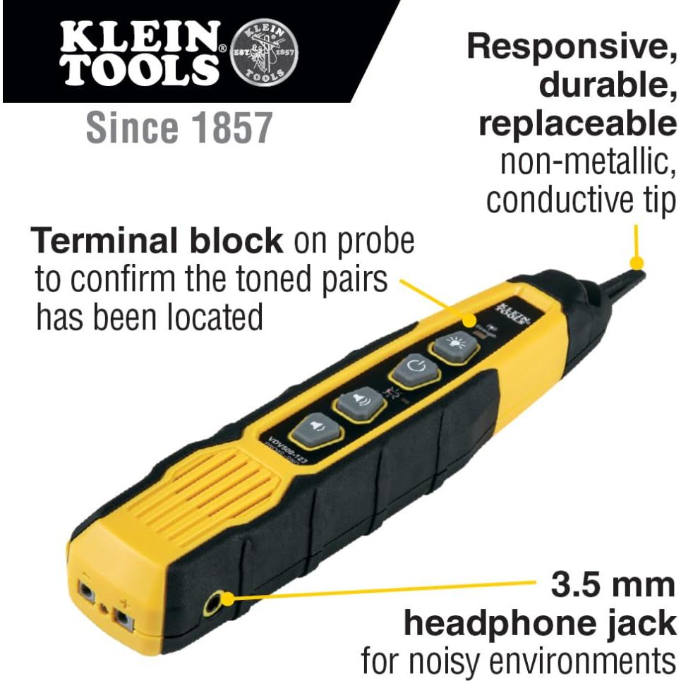 Klein Tools VDV500-820 Kit Generador de Tono y Sonda para Cables