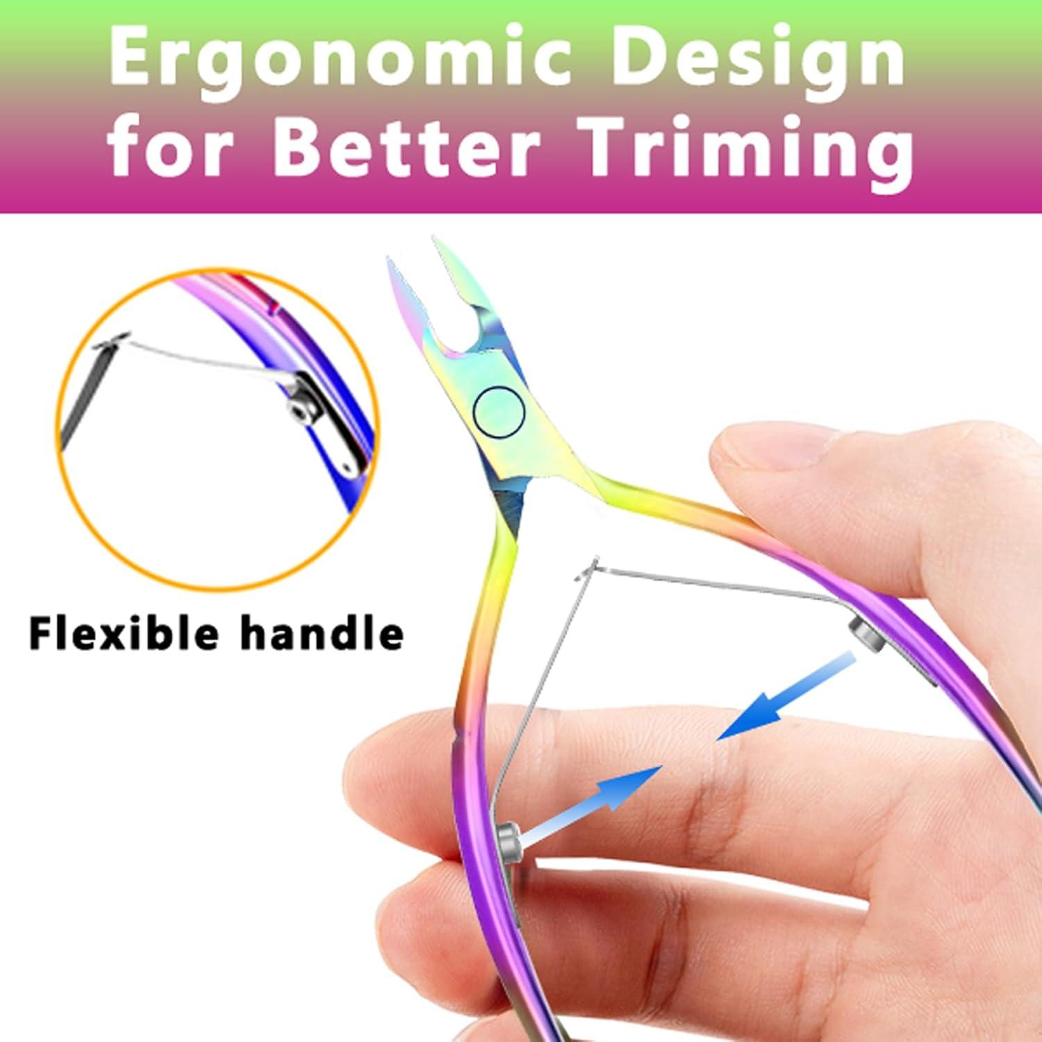 Cortador de Cutículas XUNXMAS Acero Inoxidable Colorido