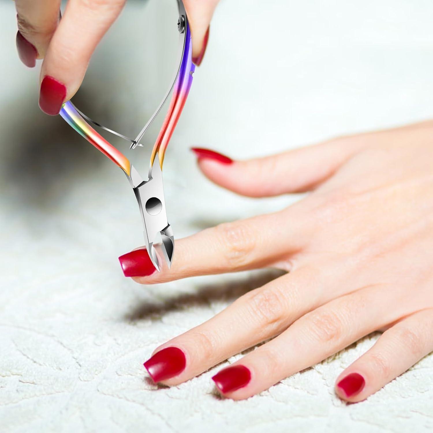 Cortador de Cutículas XUNXMAS Acero Inoxidable Colorido