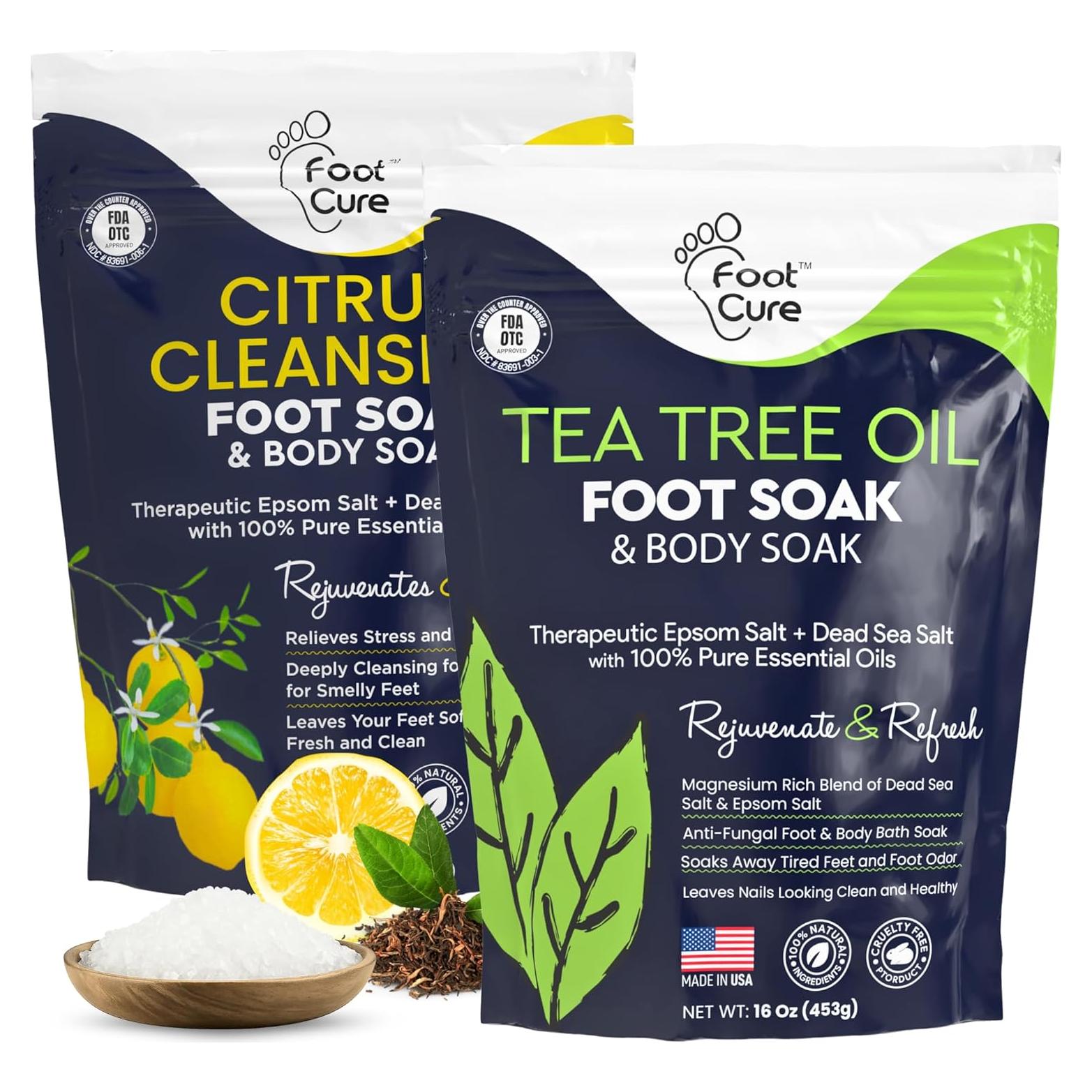Remojo de Pies Foot Cure 0.45 kg - Árbol de Té y Cítricos