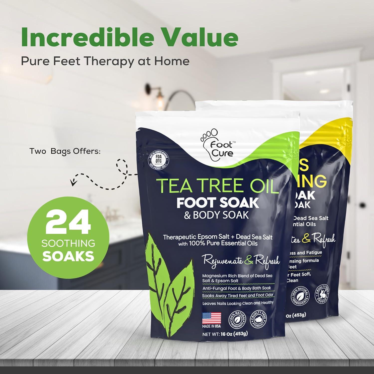 Remojo de Pies Foot Cure 0.45 kg - Árbol de Té y Cítricos