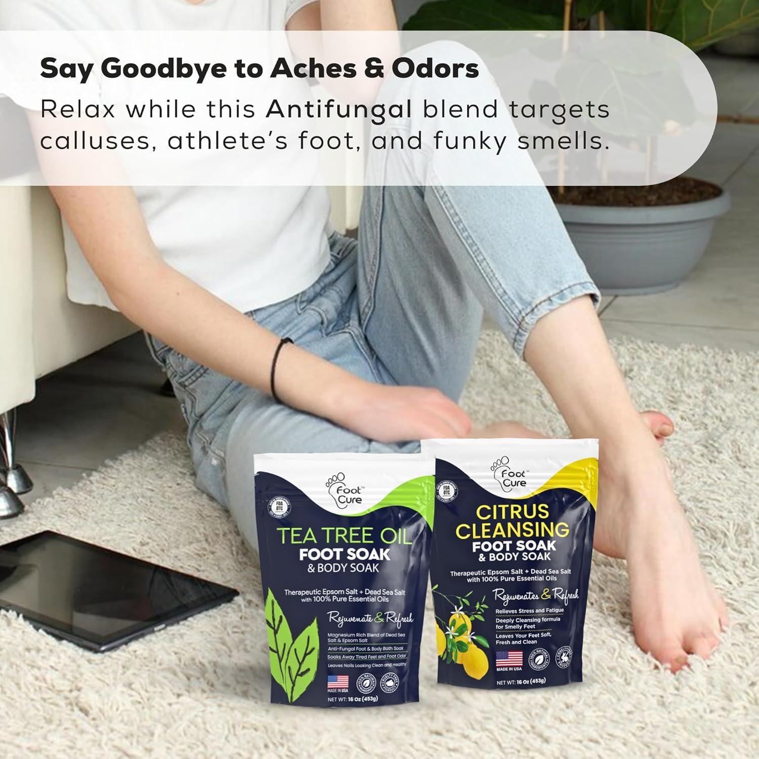 Remojo de Pies Foot Cure 0.45 kg - Árbol de Té y Cítricos
