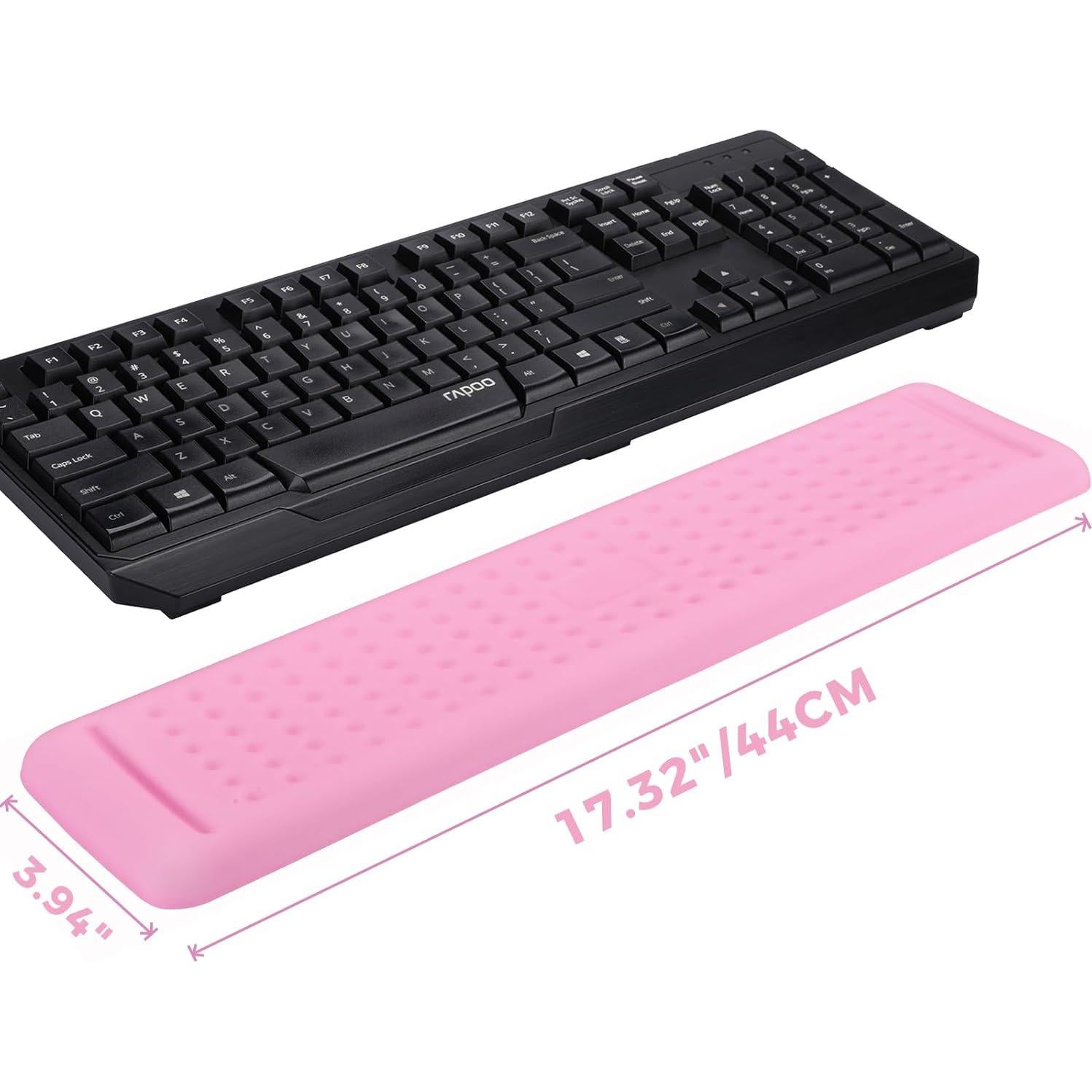 Reposamuñecas Ergonómico Aelfox Lux Rosa, Espuma Viscoelástica