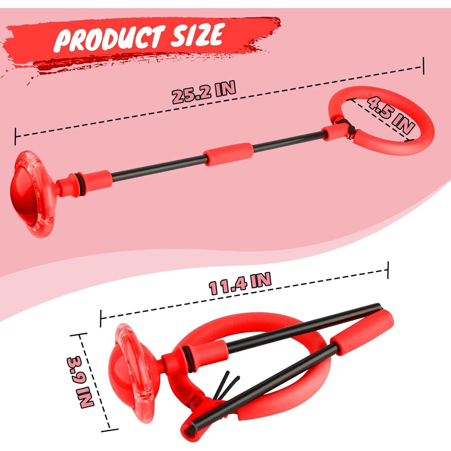 Pelota de Salto GleeGlow ZZTQ-RED para Niños - Juguete Iluminado