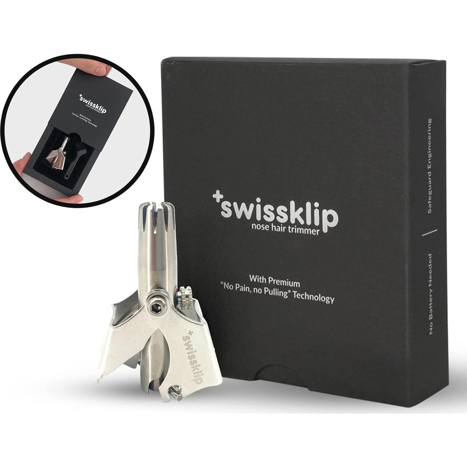 Cortador de Vello Nasal Swissklip - Acero Inoxidable, 10.31cm