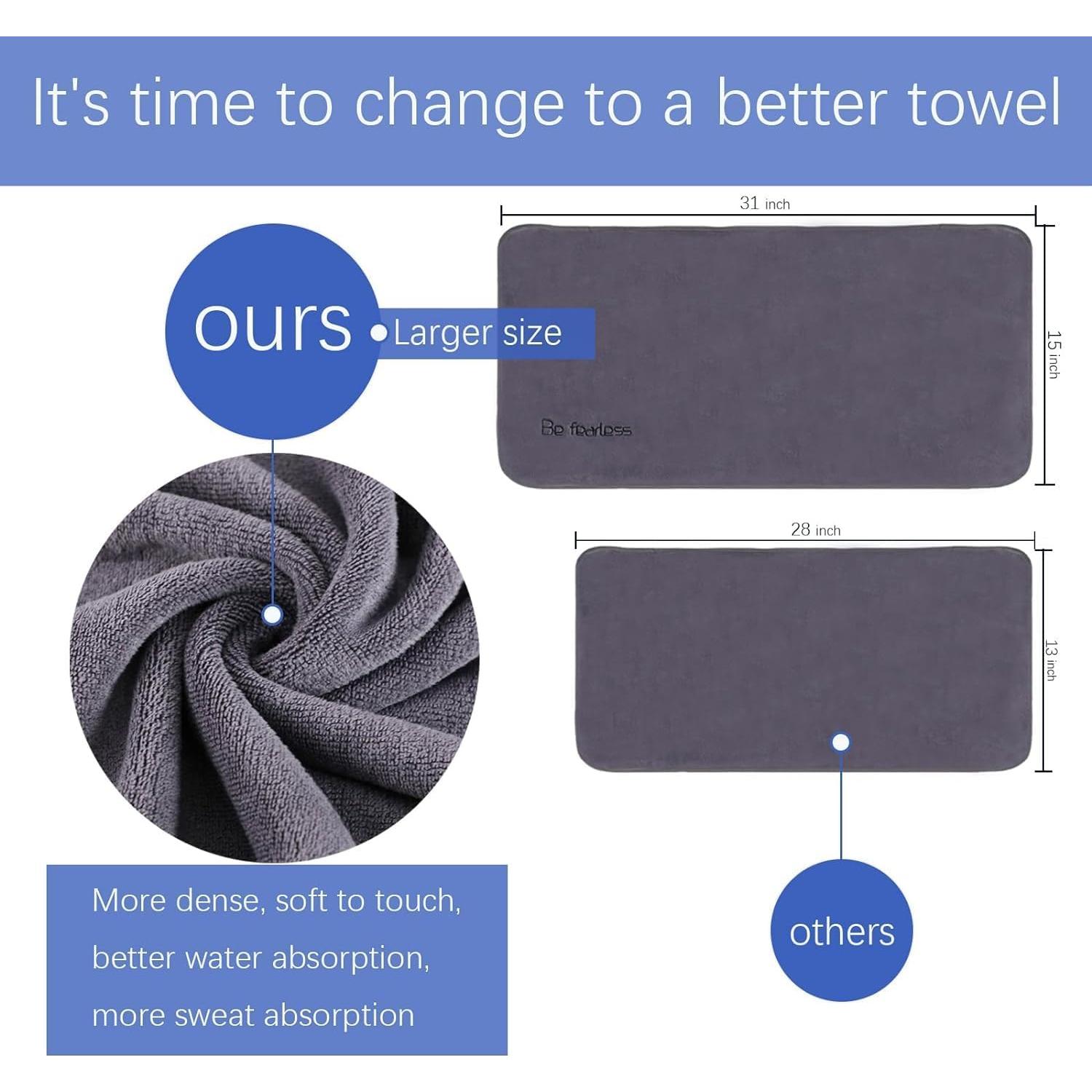 Toallas de Gimnasio Wuwahold Microfibra 9 Piezas 38x79 cm