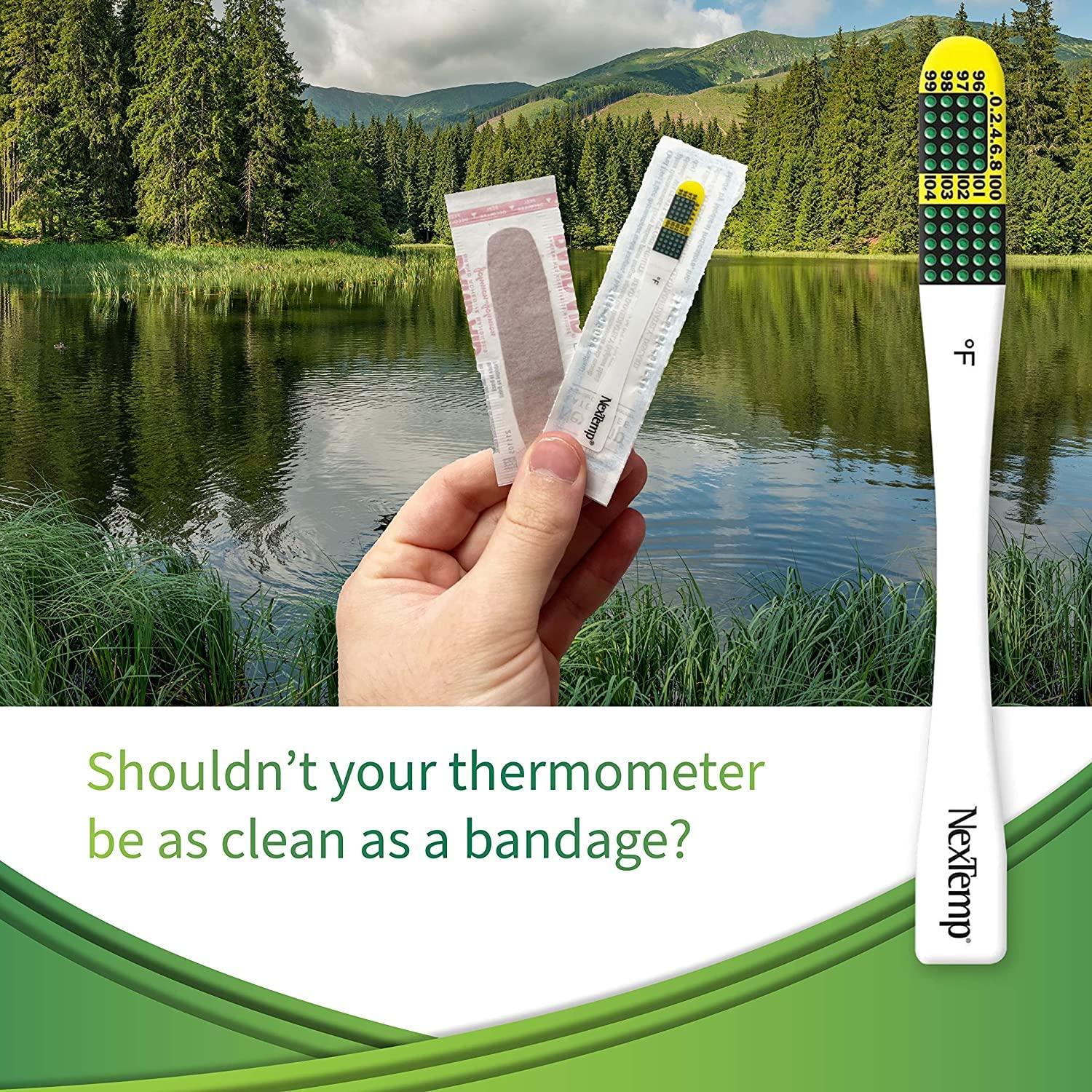 Termómetros Desechables NexTemp Ultra - Paquete de 12 - Alta Precisión