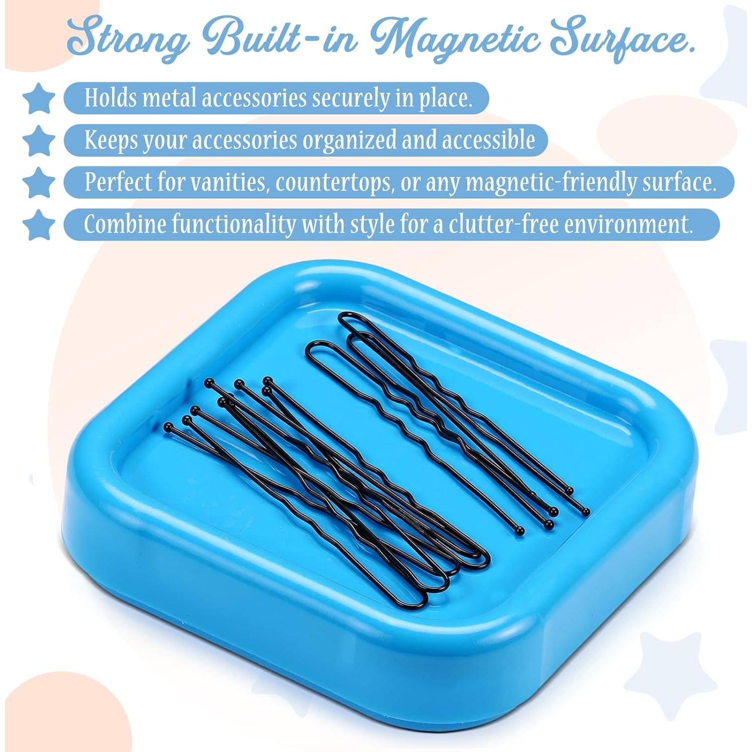 Soporte Magnético para Horquillas Azul Tellegloww 9x9 cm