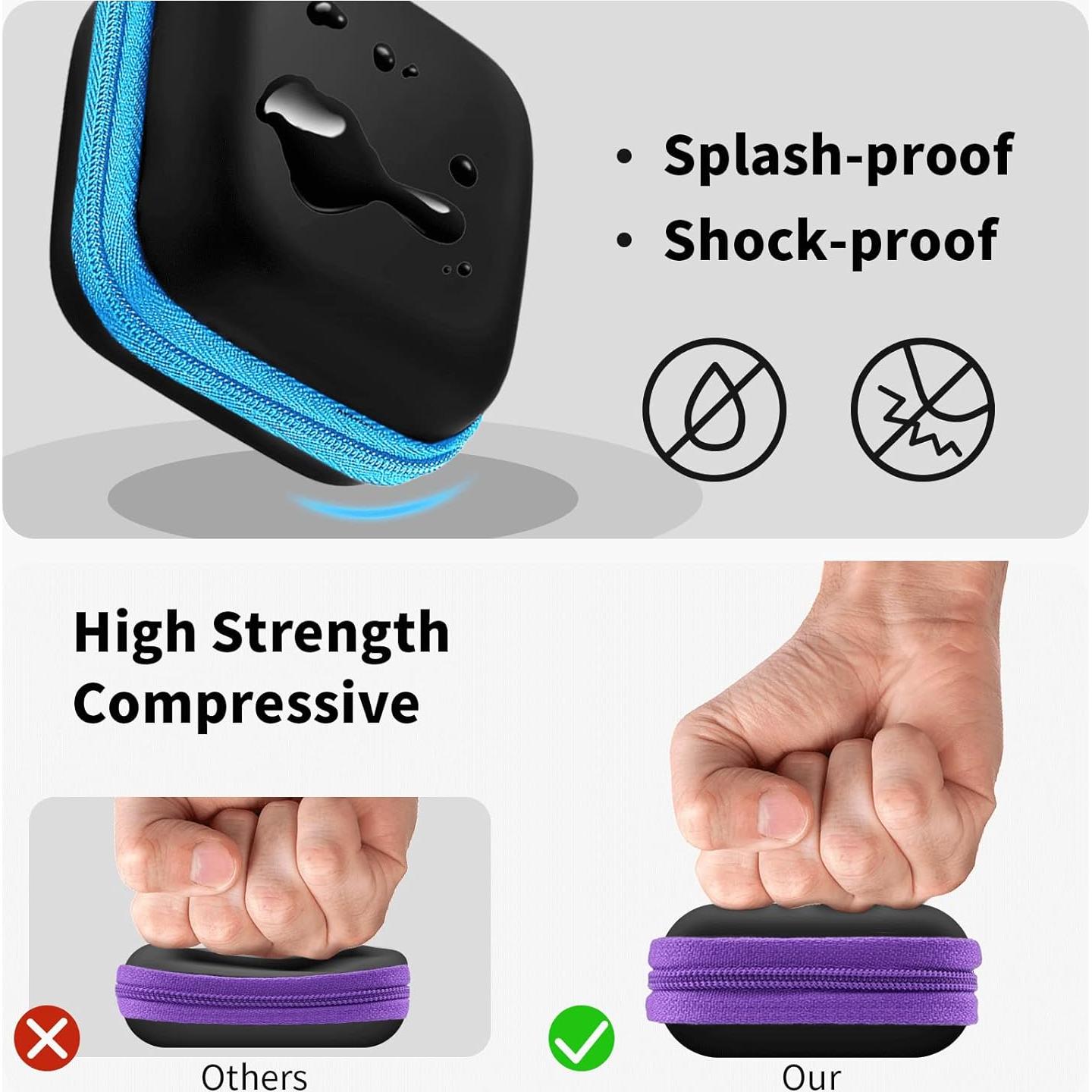 Funda Cuadrada MOLOVA para Auriculares 5 Pack Multicolor