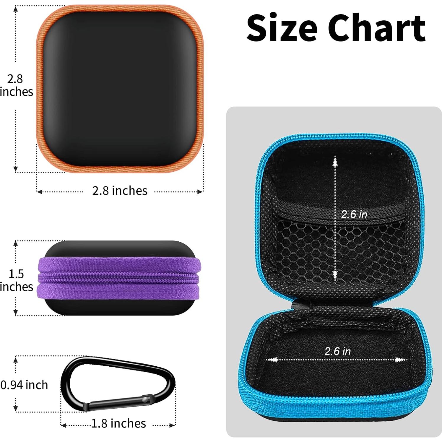 Funda Cuadrada MOLOVA para Auriculares 5 Pack Multicolor