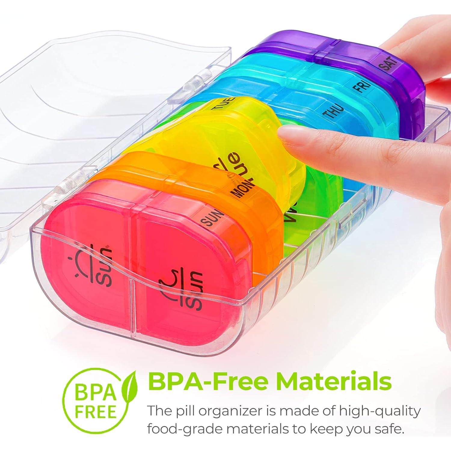 Organizador Semanal de Pastillas AUVON AM PM 7 Compartimentos