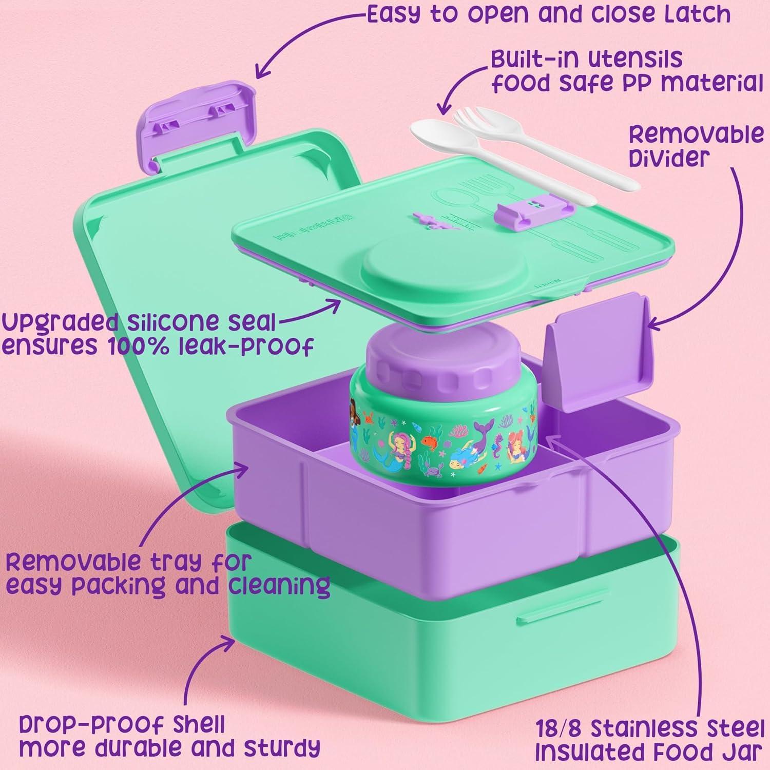 Set de Caja Bento Fimibuke para Niños 7 Piezas Aislado