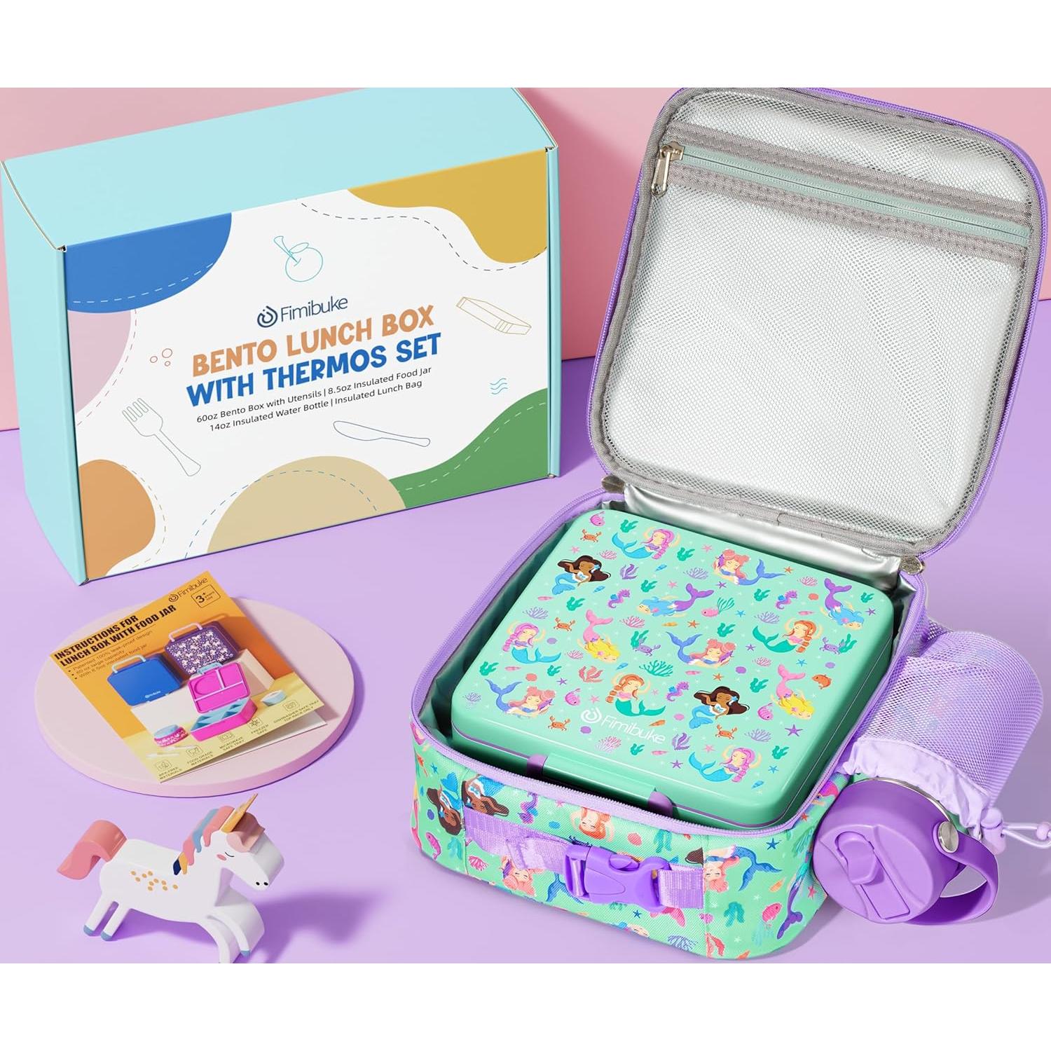Set de Caja Bento Fimibuke para Niños 7 Piezas Aislado