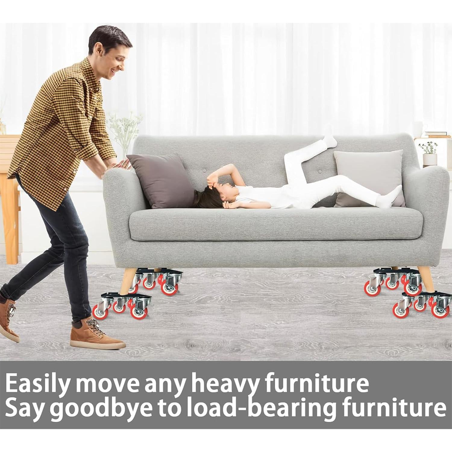 Carretilla de Muebles KAZBFDUB con 5 Ruedas y 1518 kg Capacidad