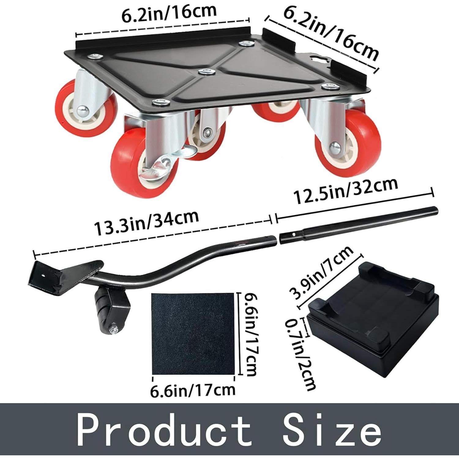 Carretilla de Muebles KAZBFDUB con 5 Ruedas y 1518 kg Capacidad