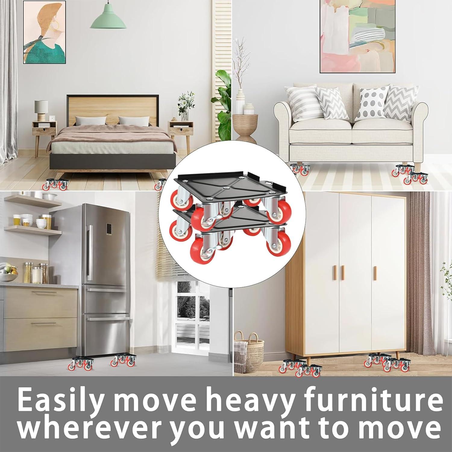 Carretilla de Muebles KAZBFDUB con 5 Ruedas y 1518 kg Capacidad