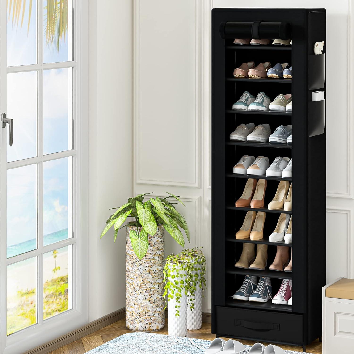 Estante de Zapatos OYREL 10 Niveles Alto Estrecho 1.36 kg