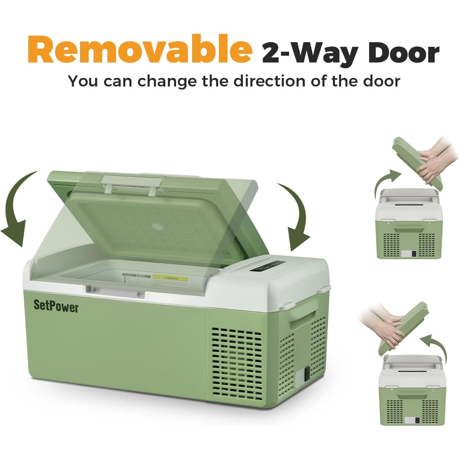 Refrigerador Portátil Setpower FC15 15L 12V Verde