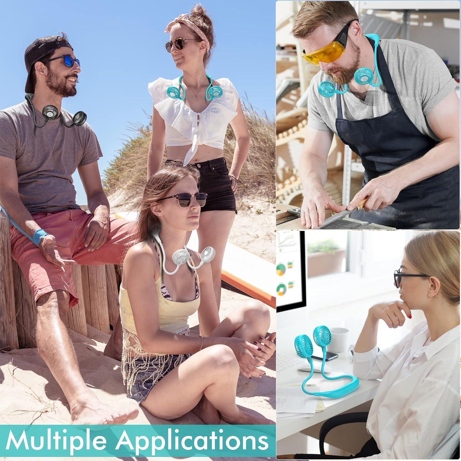 Ventilador de Cuello Portátil COMLIFE HF340 2600mAh Silencioso