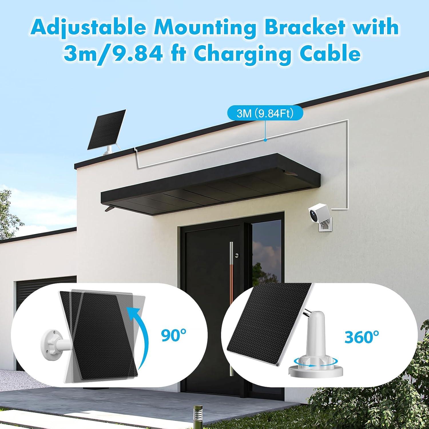 Panel Solar SANKABA 5W para Cámara de Seguridad IP65