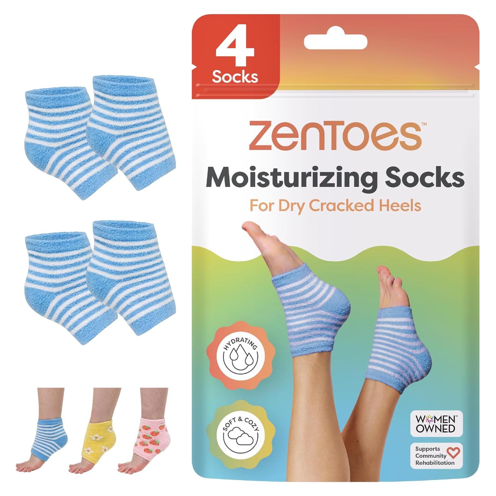 Calcetines Hidratantes ZenToes para Talones Agrietados - Regular