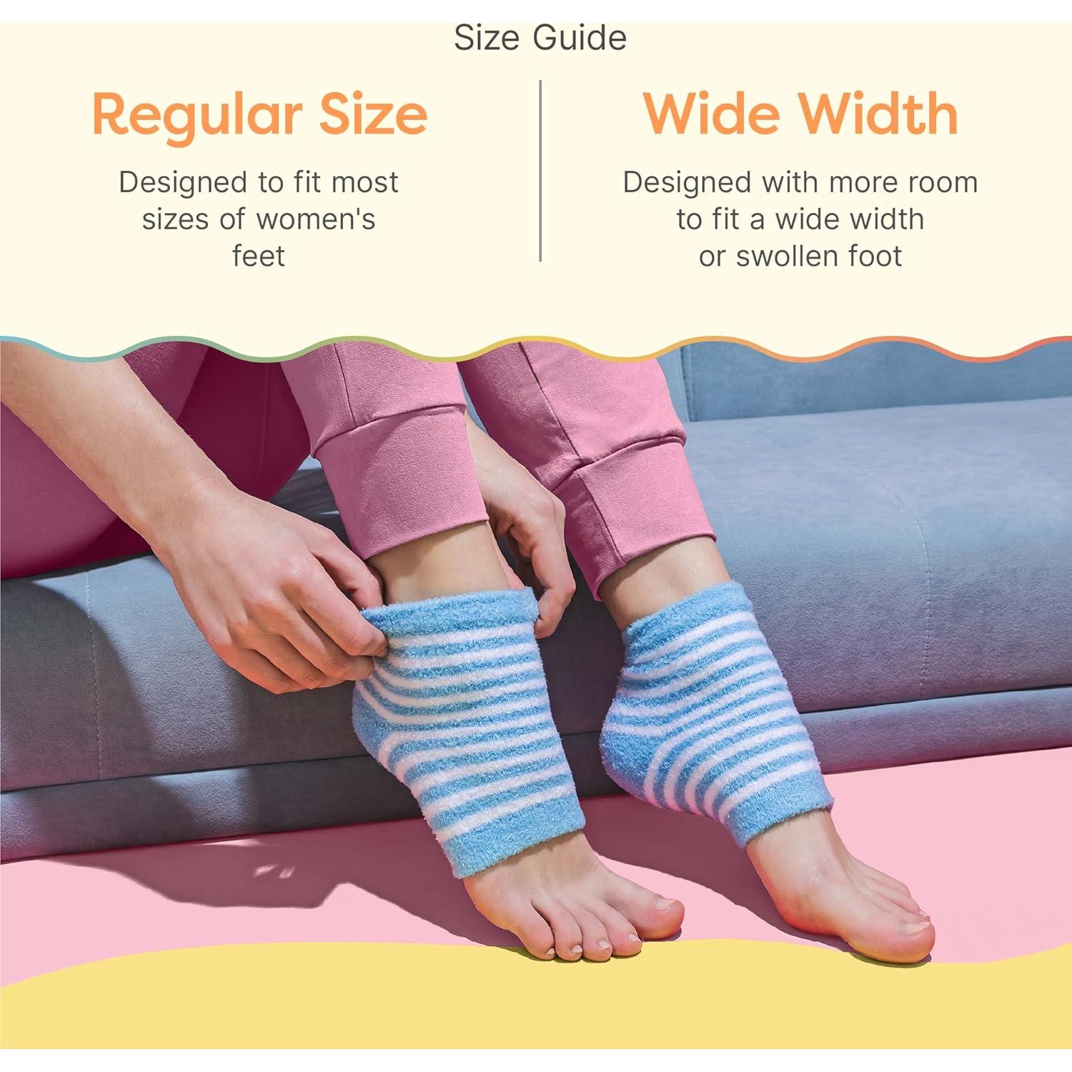 Calcetines Hidratantes ZenToes para Talones Agrietados - Regular