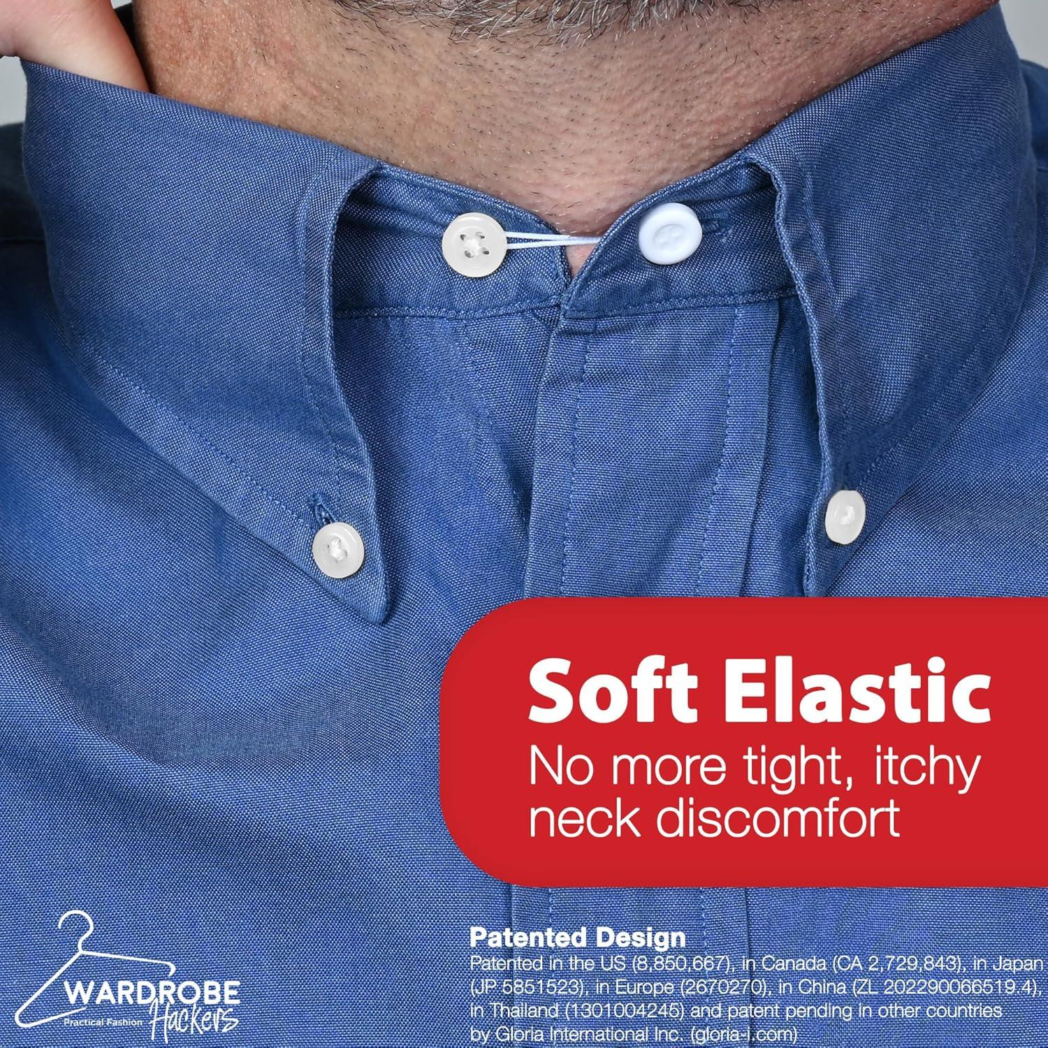 Extensores de Collar para Camisas de Hombre Wardrobe Hackers - Paquete de 2